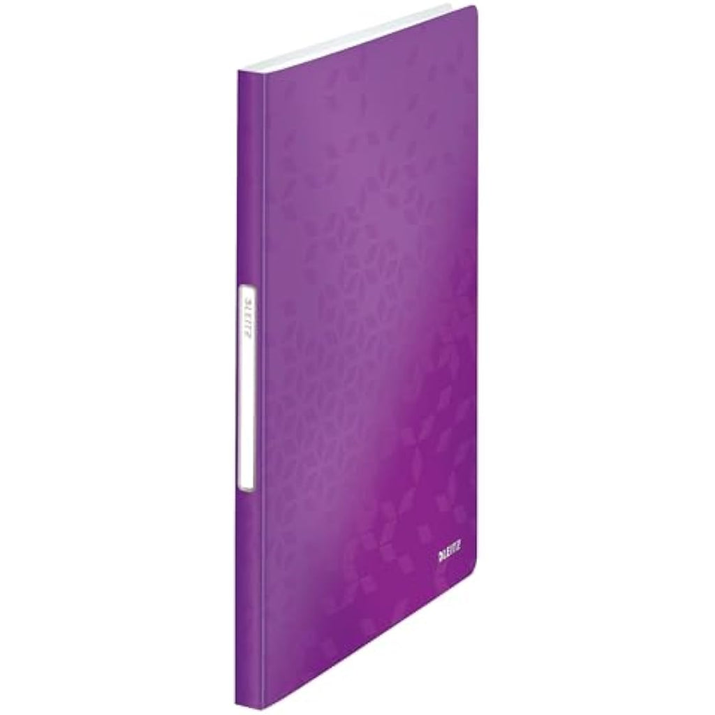 Leitz WOW A4 Display Book - 40 Pockets, 80 Sheet Capacity - Purple