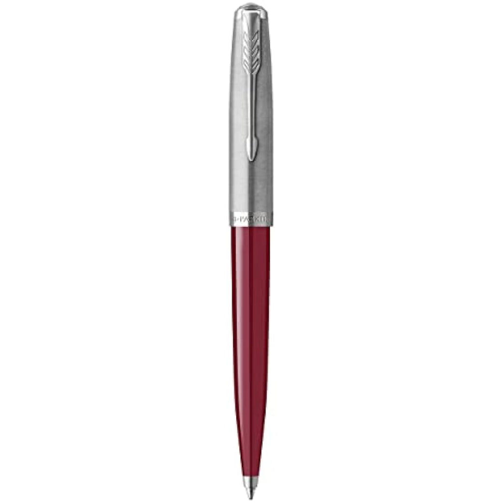 Parker 51 Ballpoint Pen | Burgundy with Chrome Trim | Medium Point