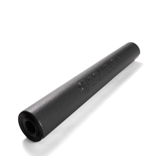 Echelon Fitness Indoor Rower Mat – Durable PVC Floor Protector, Black