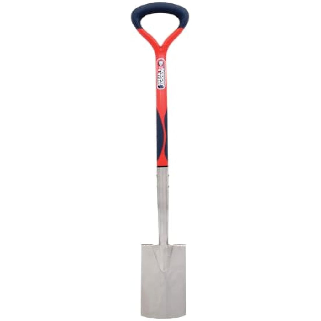 Spear & Jackson Select Stainless Steel Border Spade – Ergonomic Blue