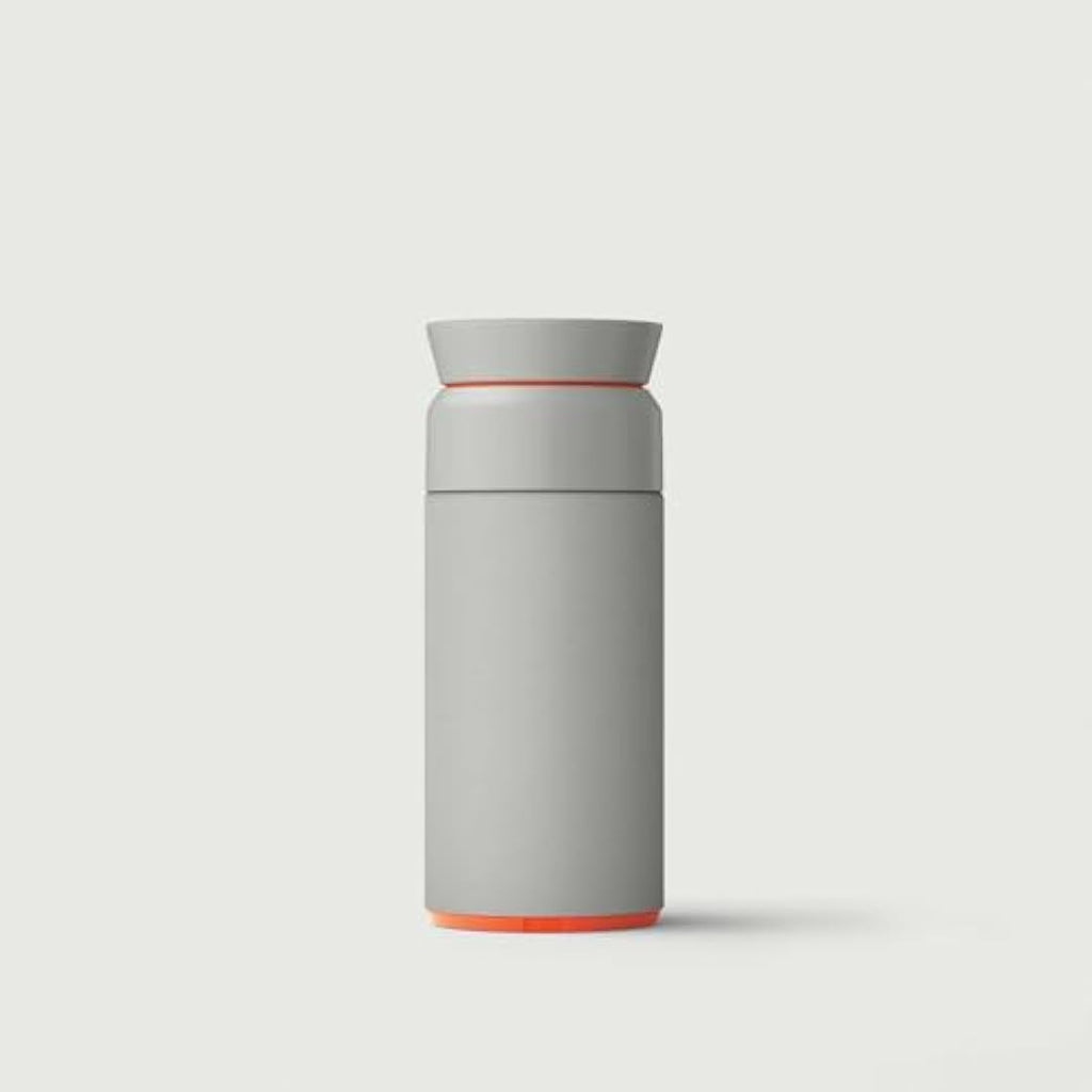 Ocean Bottle Brew Flask – 350ml Recycled Stainless Steel – Rock Grey