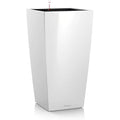 LECHUZA CUBICO Premium 40 Self-Watering Planter - White High Gloss