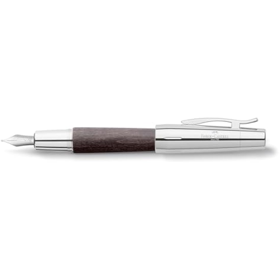 E-Motion Fountain Pen – Black Pear Wood & Chrome, Nib B