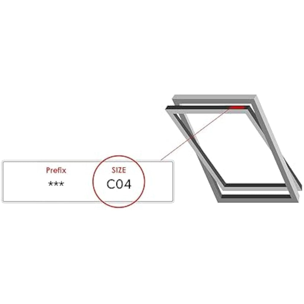 Jolof Store Blackout Skylight Blind for Velux C04 Windows – Pewter