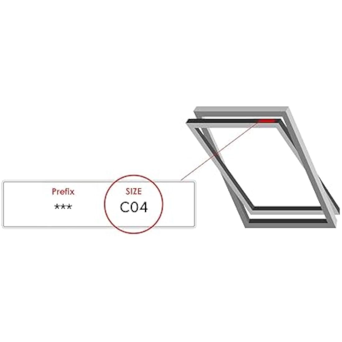 Jolof Store Blackout Skylight Blind for Velux C04 Windows – Pewter