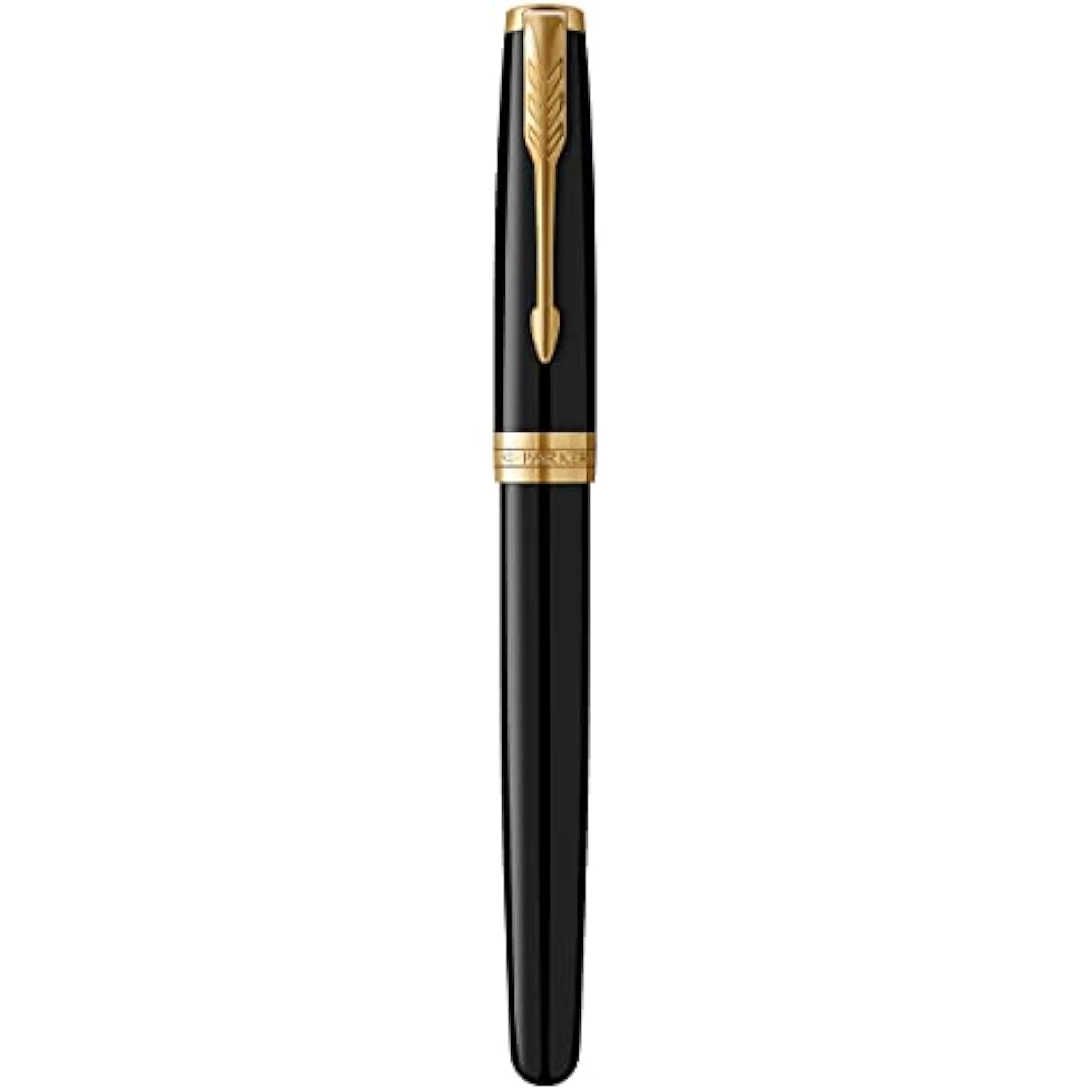 Parker Sonnet Fountain Pen – Black Lacquer with Gold Trim, Fine Nib