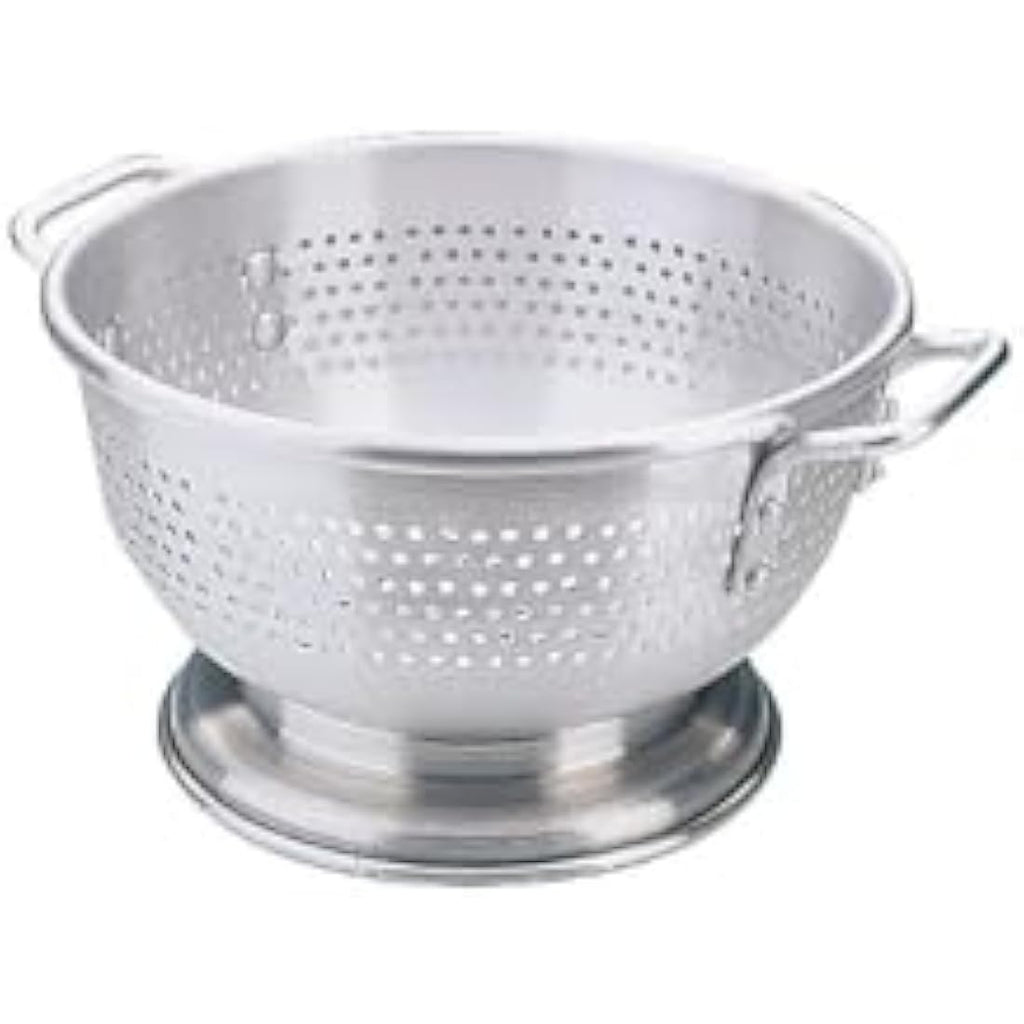 Vogue Heavy Duty Aluminium Colander | 16 Inch Large Kitchen Strainer