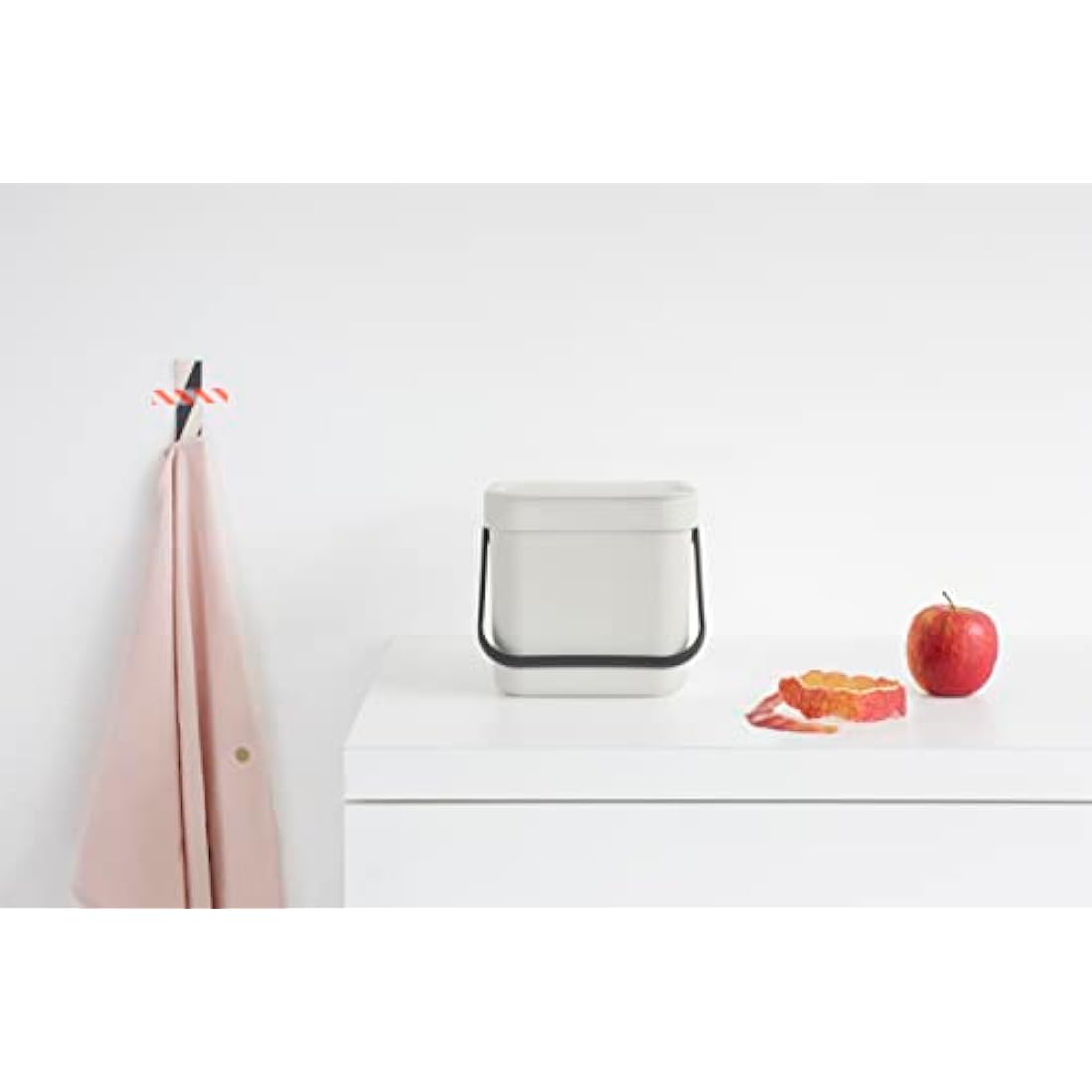 Brabantia Sort & Go 3L Food Waste Caddy – Light Grey Recycling Bin