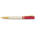 Kaweco Student 30's Blues Fountain Pen - Red & Cream Acrylic - Nib M