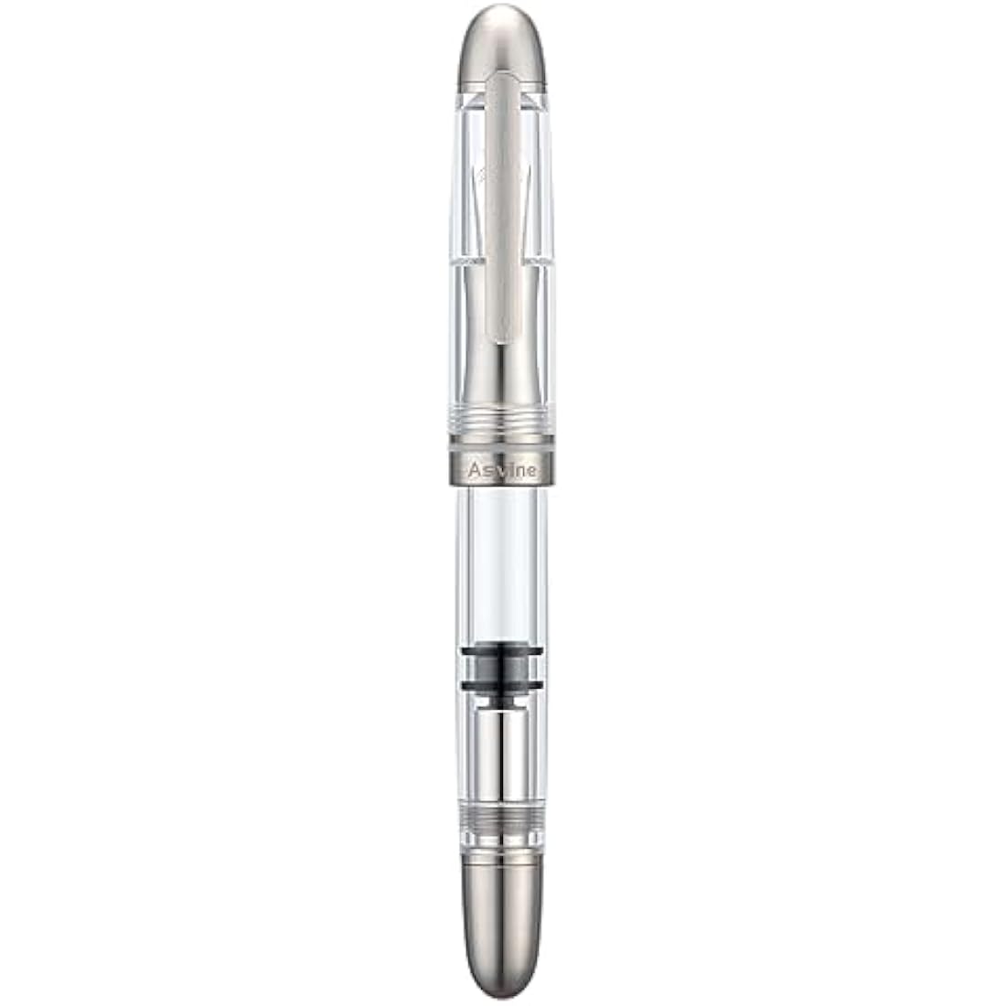 Asvine P36 Titanium Fountain Pen | Bock Medium Nib Piston Filler