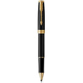 Parker Sonnet Rollerball Pen - Black Lacquer with Gold Trim, Fine Point