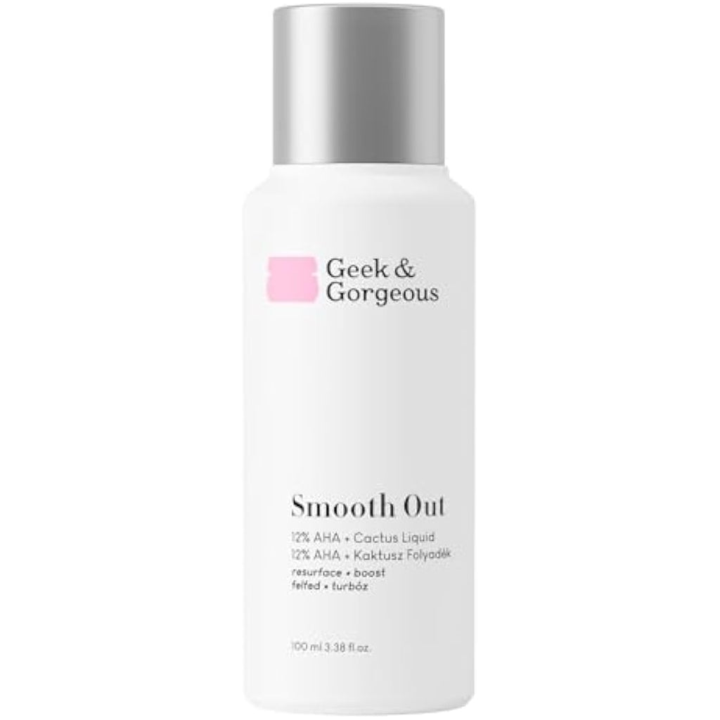 Geek & Gorgeous Smooth Out 12% AHA + Cactus Liquid Exfoliant - 100ml