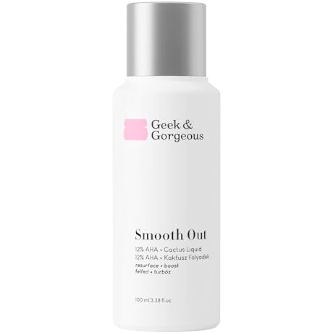 Geek & Gorgeous Smooth Out 12% AHA + Cactus Liquid Exfoliant - 100ml