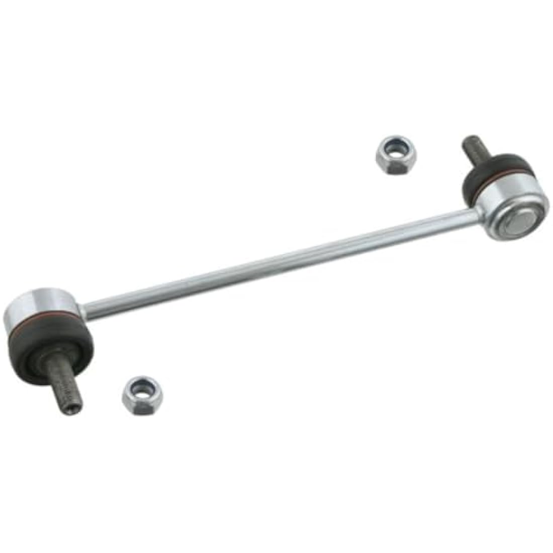 febi bilstein 27834 Stabiliser Link with Lock Nuts - Silver Steel
