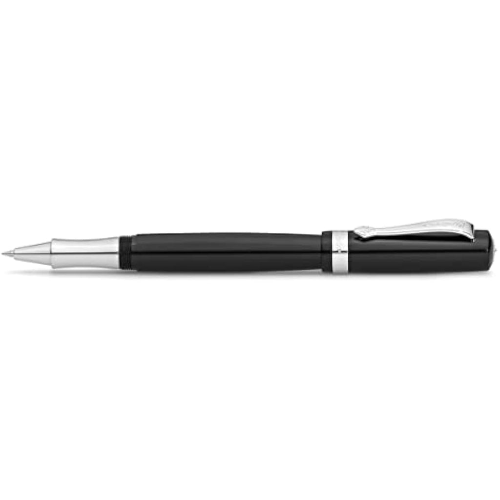 Kaweco Student Rollerball Pen – Black Acrylic with Silver Details