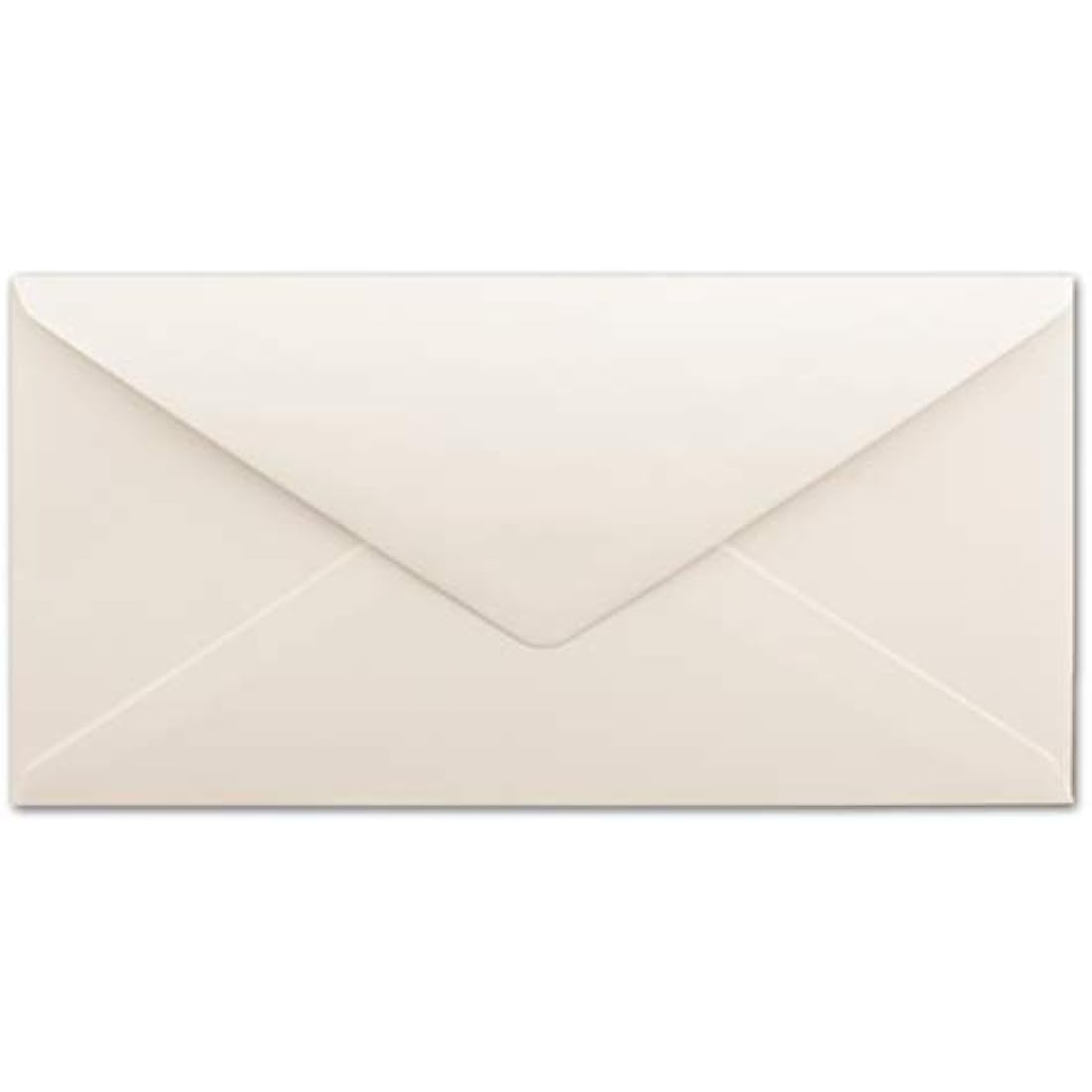 Neuser Papier DIN Long Envelopes – Natural White with Gold Lining