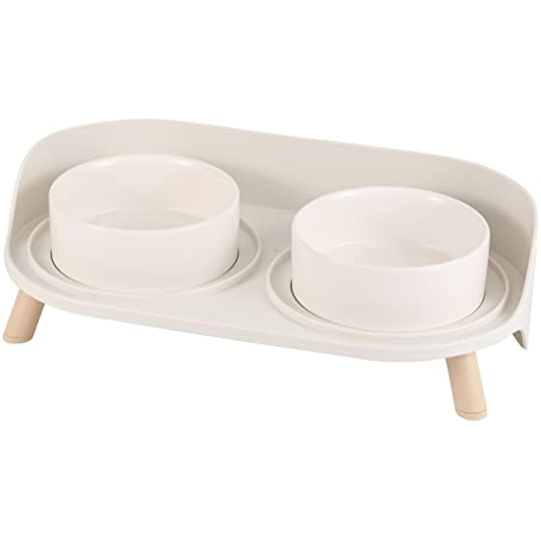 Raised Ceramic Cat Bowl Set – Elevated Non-Slip Pet Feeder