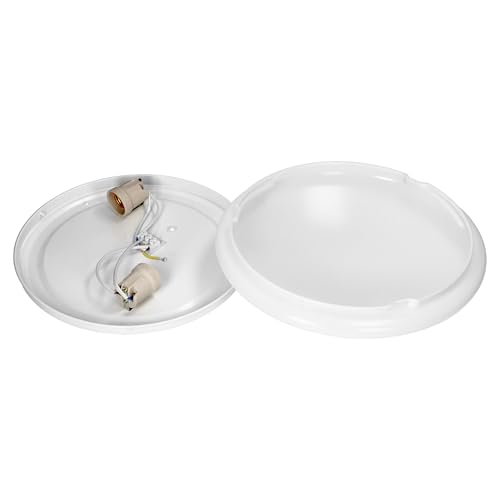 Jolof Store Modern Metal Ceiling & Wall Light – 2 x E27, 330mm White
