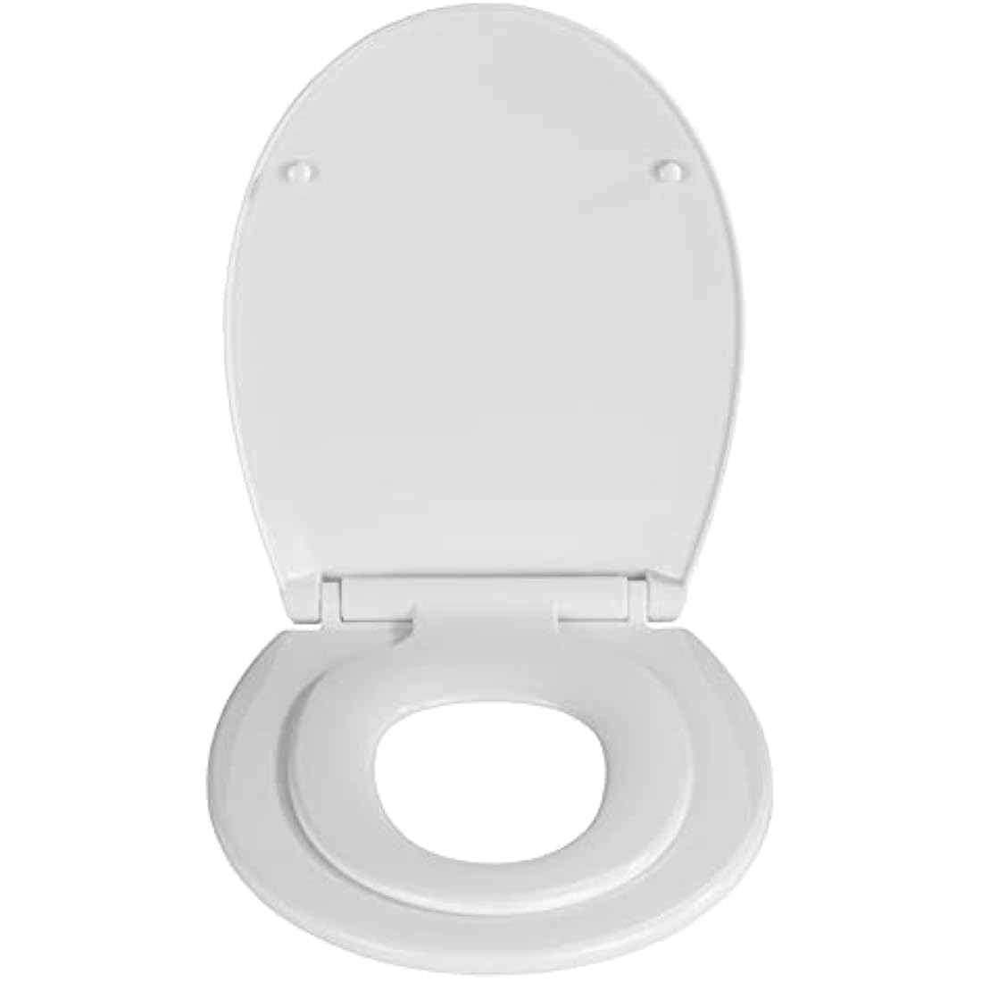 WENKO Syros Family Toilet Seat | Soft-Close White Thermoplastic