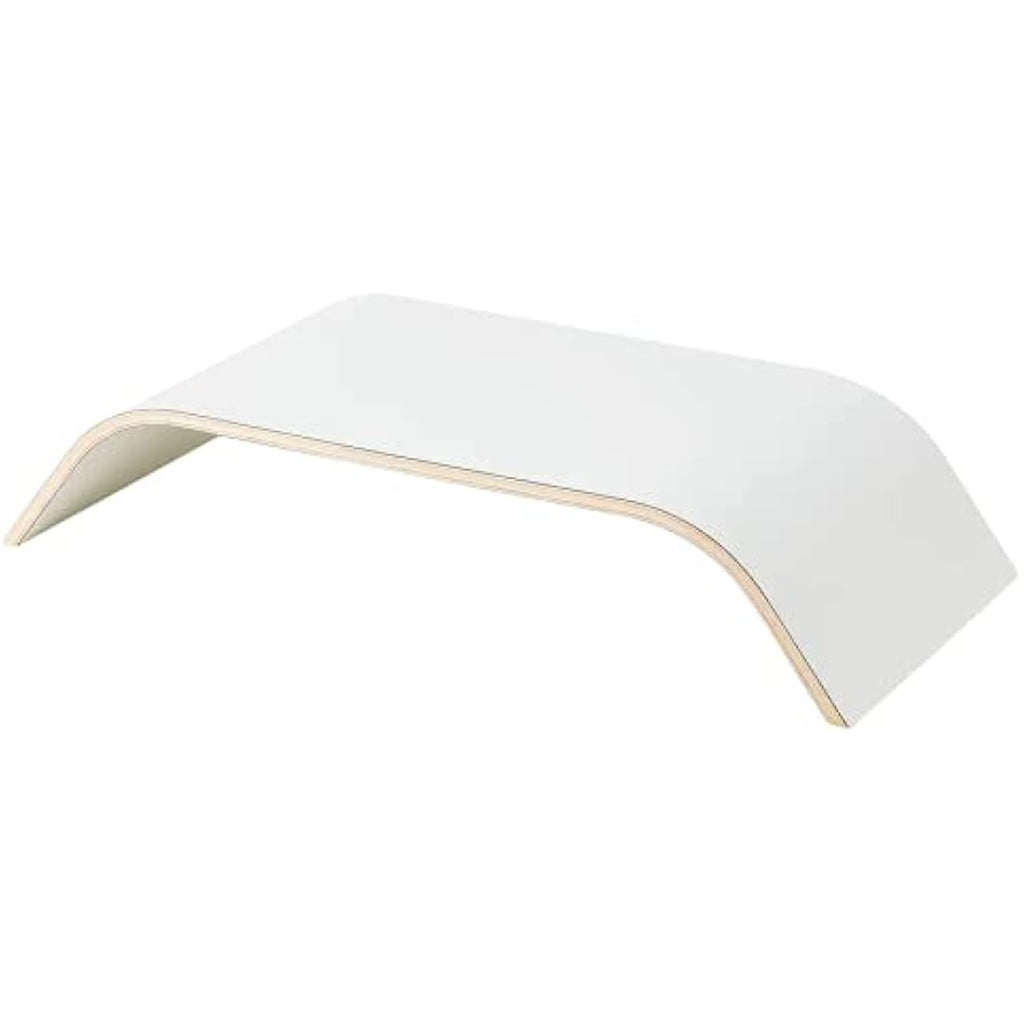 SIGFINN Monitor Stand – White Ergonomic Desk Organizer