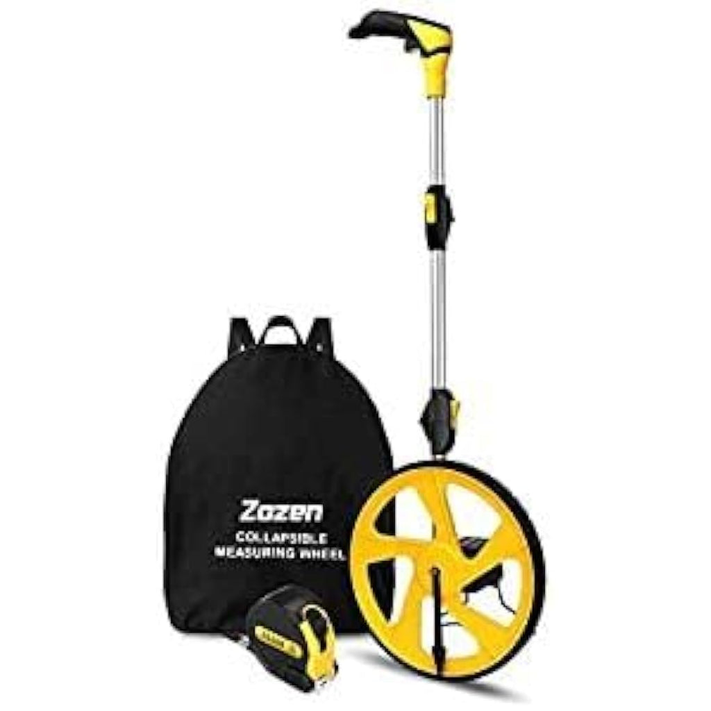 Zozen Foldable Measuring Wheel – 10,000m Metric Distance Meter with Bag