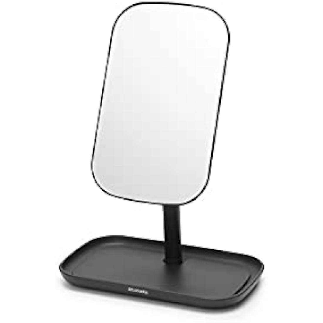 Brabantia ReNew 360° Vanity Mirror with Storage Tray – Dark Grey