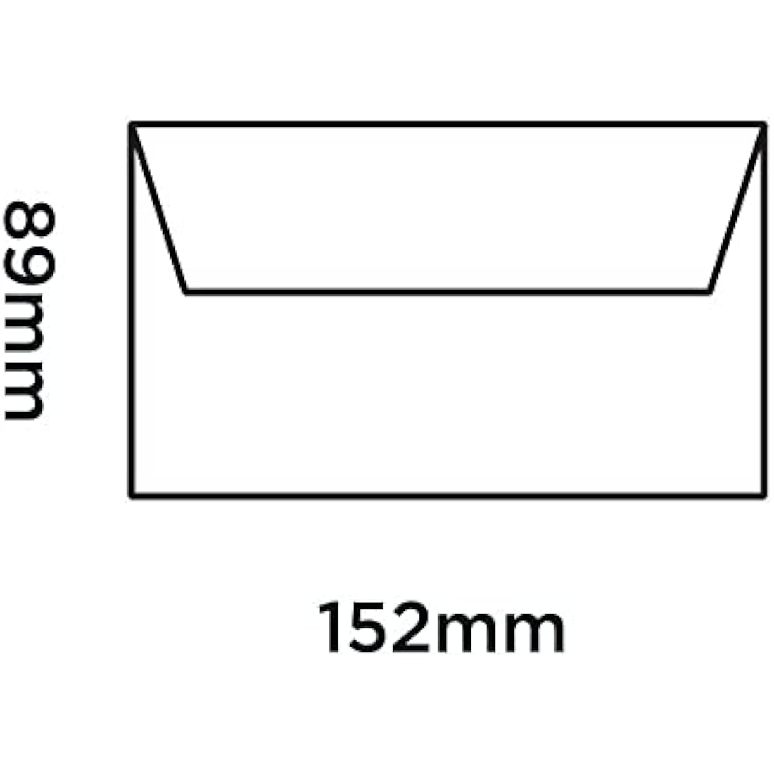 Blake Manilla Gummed Wallet Envelopes 89x152mm 70gsm - Pack of 1000
