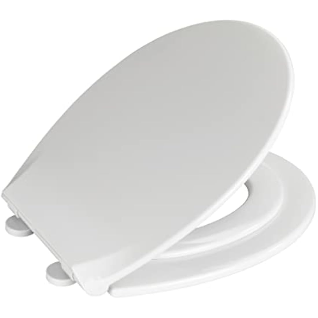 WENKO Syros Family Toilet Seat | Soft-Close White Thermoplastic
