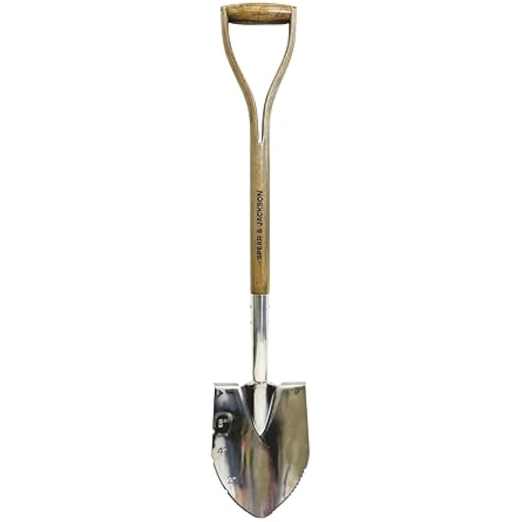 Spear & Jackson Stainless Steel Planting Spade – Pointed Garden Tool