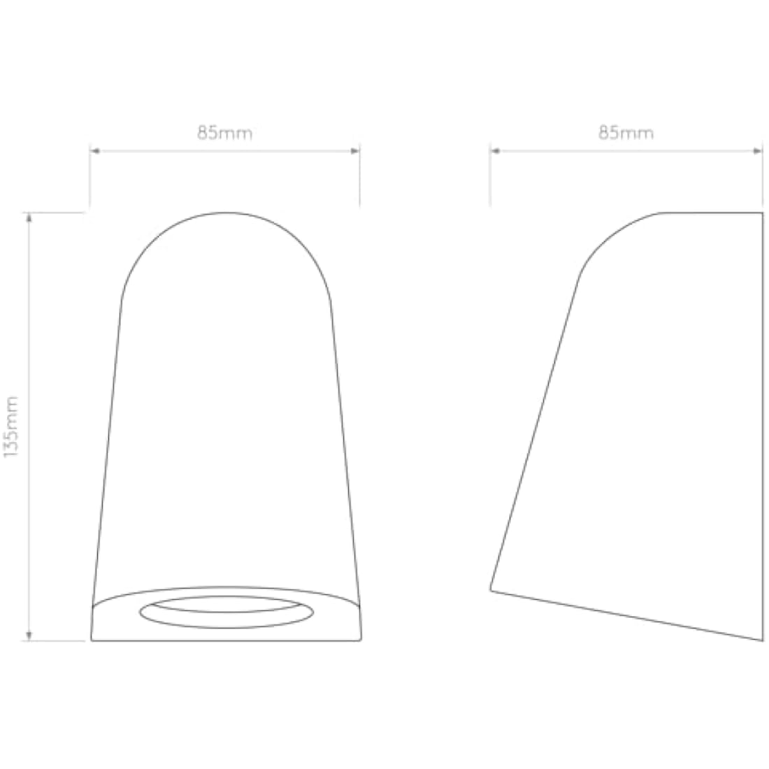 Astro Coastal Wall Light – Modern Matt Concrete Outdoor Sconce | 6W