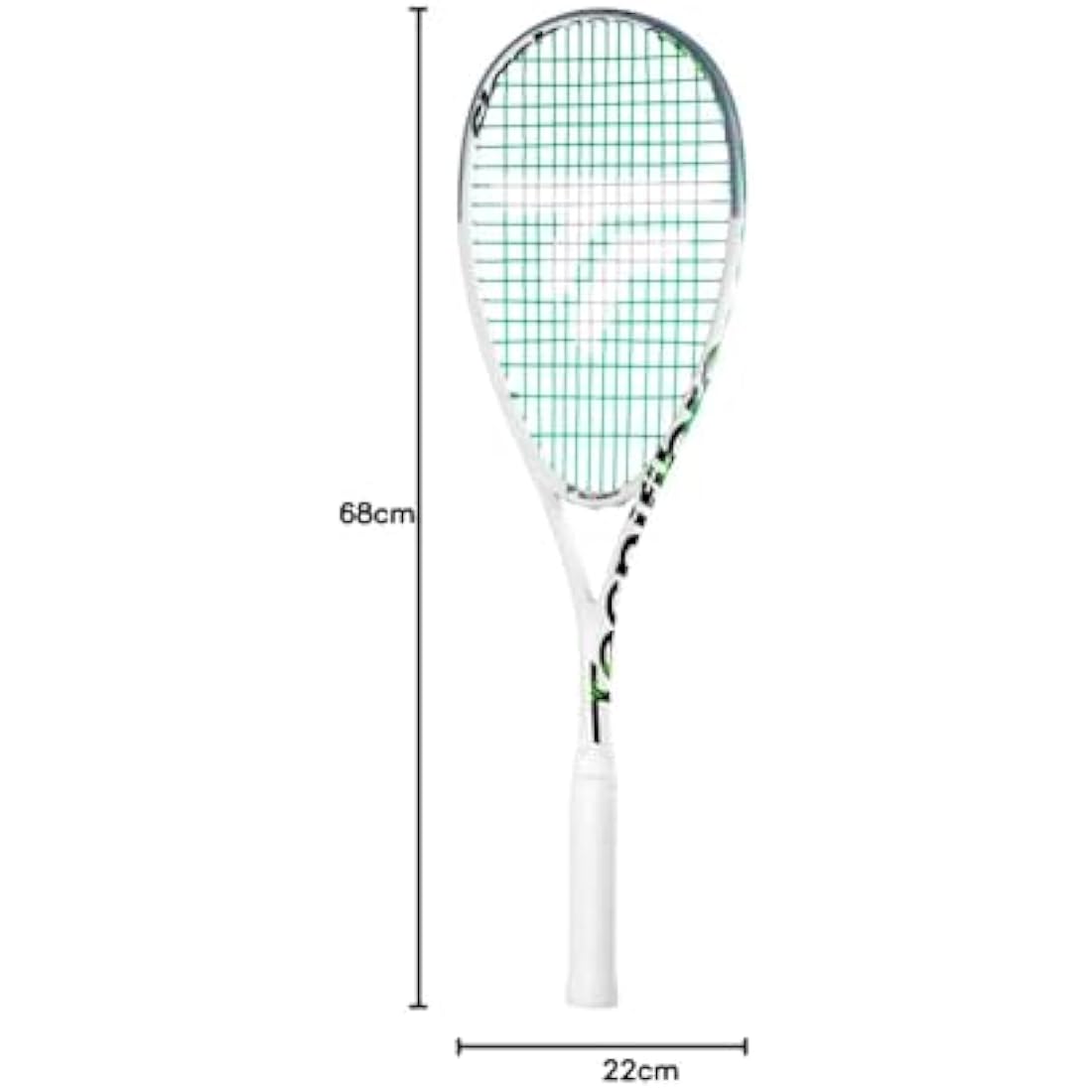Tecnifibre Slash Squash Racket – Carbon Power Frame - 120/125/130/135