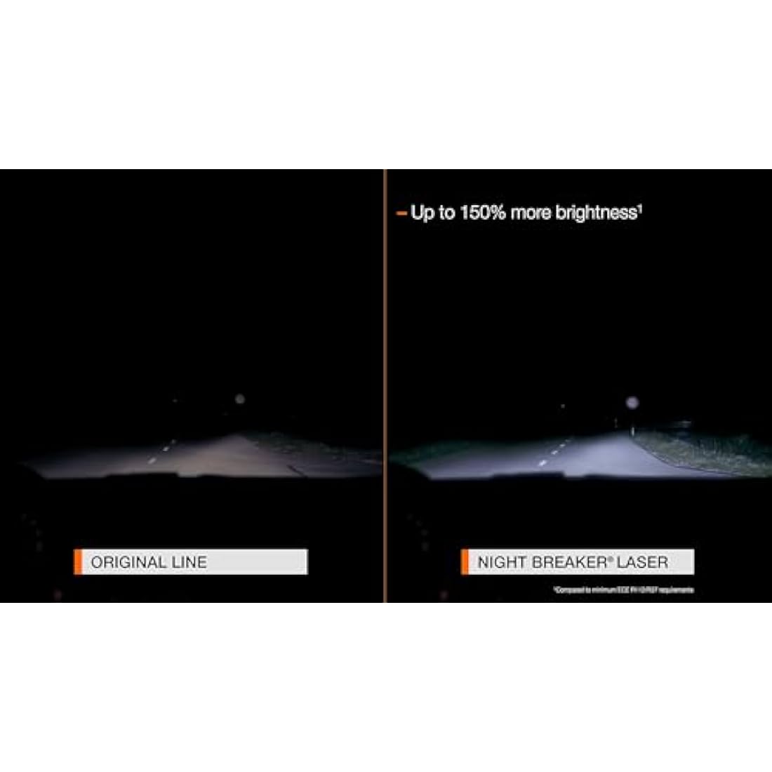 OSRAM Night Breaker Laser H7 Halogen Headlight Lamp, +150% Brightness