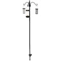 Honeyfield's Heavy Duty Bird Feeding Station | 3-Hook Garden Pole, Black
