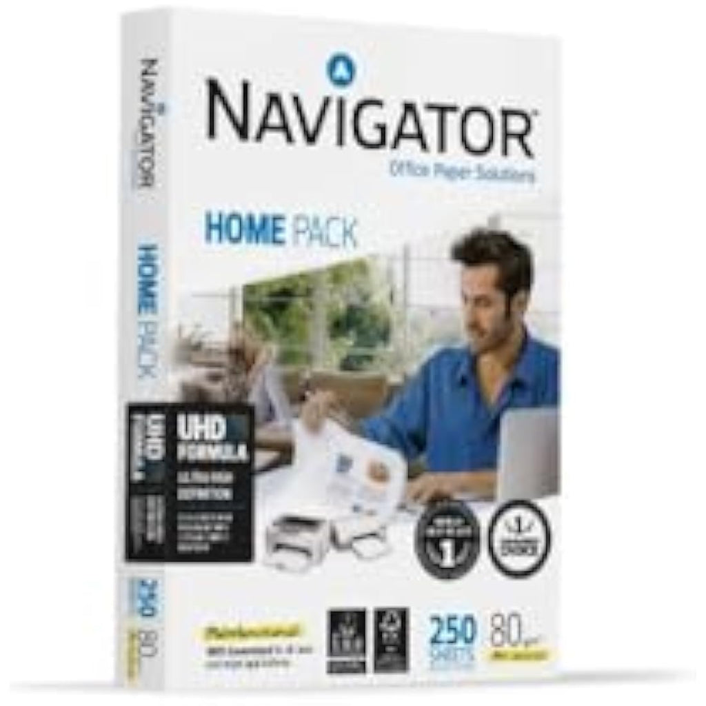 Navigator A4 80gsm Printer Paper | Jam-Free FSC White Copy Paper (250 Sheets)