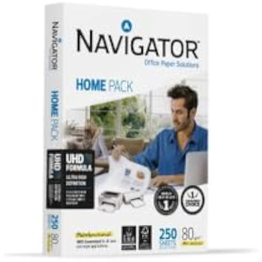 Navigator A4 80gsm Printer Paper | Jam-Free FSC White Copy Paper (250 Sheets)