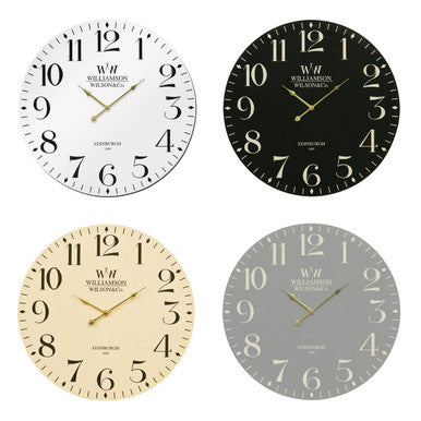 Orsina Destini Classical Black MDF Wall Clock – Modern Minimalist Decor