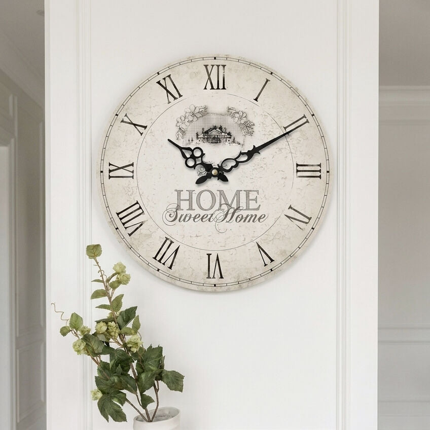 Orsina Home Sweet Home Wall Clock – Minimalist Modern Home Decor
