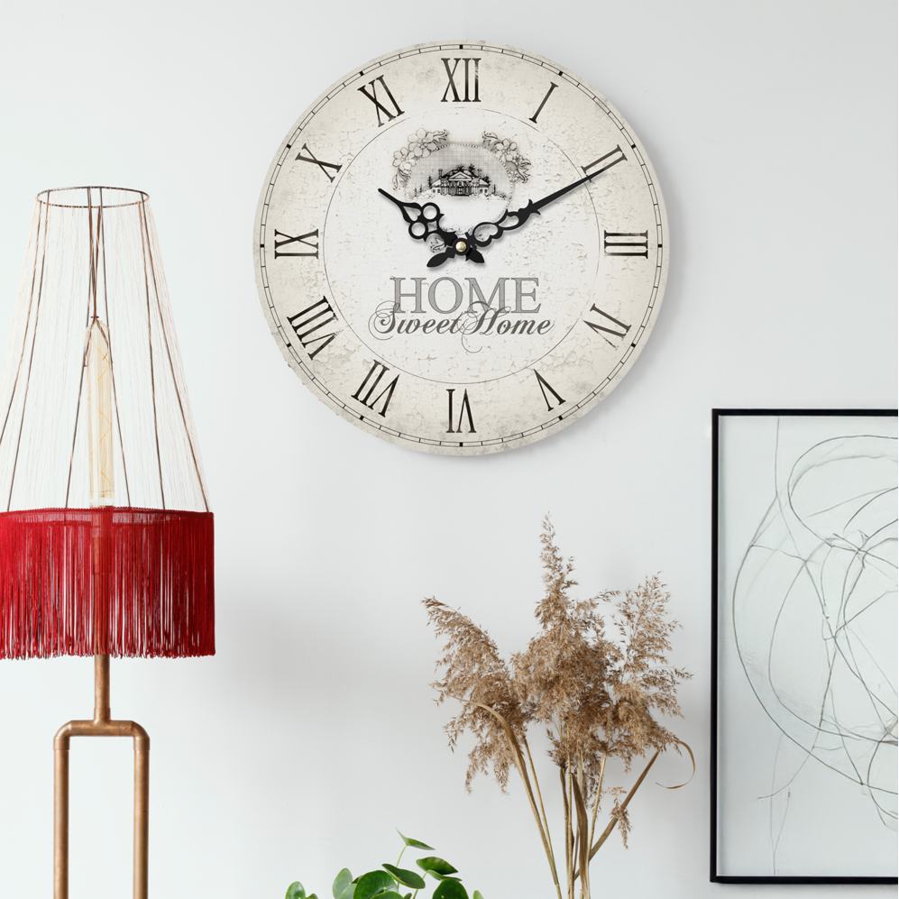 Orsina Home Sweet Home Wall Clock – Minimalist Modern Home Decor