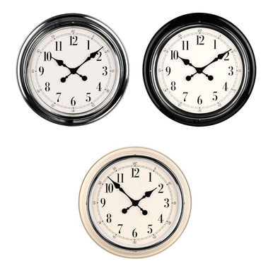 Orsina Pelo Chrome Wall Clock – Modern Minimalist Metal Timepiece