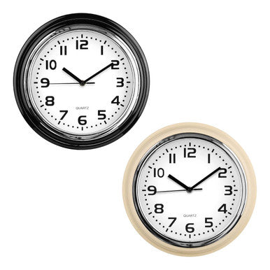 Orsina Siffer Modern Wall Clock – Chrome Finish Minimalist Timepiece