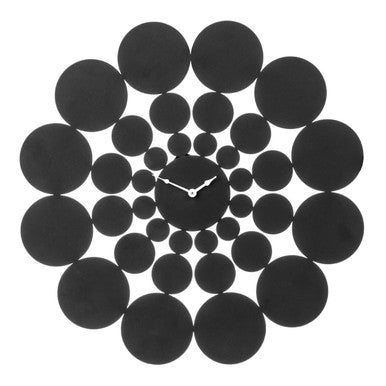 Orsina Datsun Black Discs Modern Wall Clock – Geometric Minimalist Art