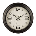 Orsina Myers Metal Wall Clock – Matte Black Silent Industrial Design