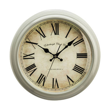 Orsina Vermont Grey Wall Clock – Minimalist Modern Plastic Timepiece