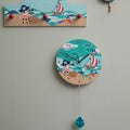 Orsina Pirate Wall Clock – Nautical Kids Bedroom Decor & Learning Timepiece