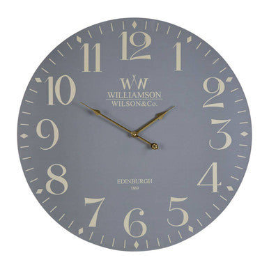 Orsina Destini Classic Grey Wall Clock – Large Minimalist Timepiece