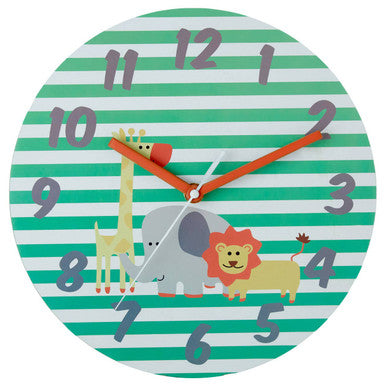 Orsina Kids Safari Wall Clock – Educational Jungle Theme Time Teacher