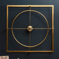 Orsina Trinity Gold Metal Wall Clock – Minimalist Contemporary Decor