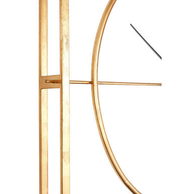 Orsina Trinity Gold Metal Wall Clock – Minimalist Contemporary Decor