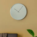 Orsina Bailie Mirrored Wall Clock – Chrome Finish Modern Timepiece