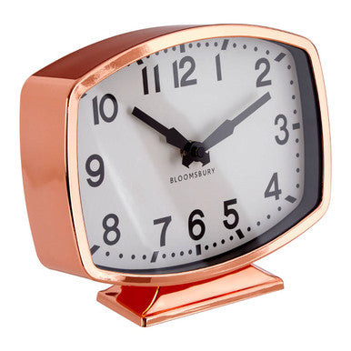 Orsina Baillie Rose Gold Table Clock – Modern Desk & Shelf Decor